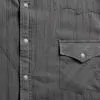 Chemise grise au style jacquard Stars & Stripes Robin détail